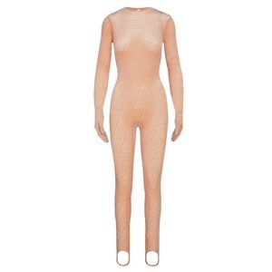 Elegant Nude Jumpsuit